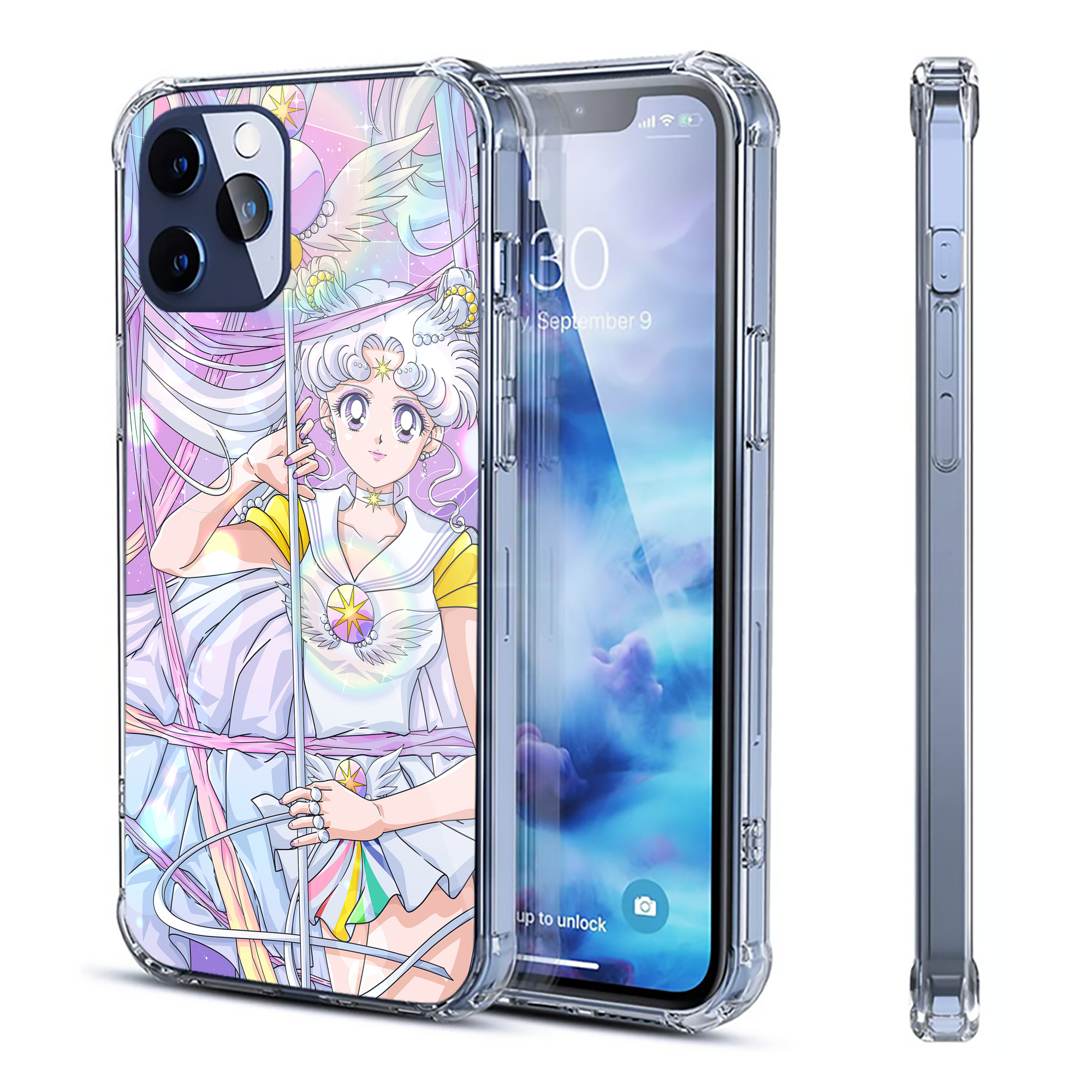 （画像用） 美少女戦士セーラームーン Sailor Moon 【iPhone 12シリーズ対応】透明スマホケース（クリアソフトケース）